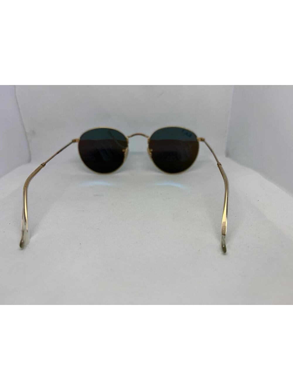 Ray-Ban RB3447 Round Metal Sunglasses Gold Blue Mirror Polarized 112/4L 50mm - Picture 5 of 7